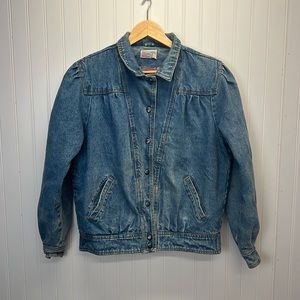 Vintage‎ Robin Hill Denim Jean Jacket Flannel Lined Insulated Sz M